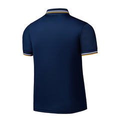 Mens Short Sleeve T Shirt With A Lapel And High End Embroidery