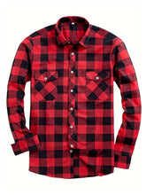 Mens Stylish Long-Sleeve Lapel Shirt