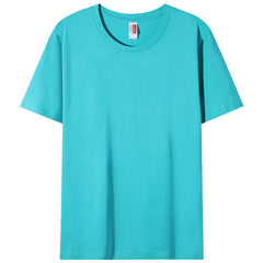 Custom Made Washed Pure Cotton Crew Neck Shortsleeve Shirt