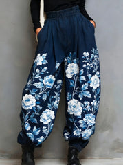 Ethnic Style Loose Lantern Pants