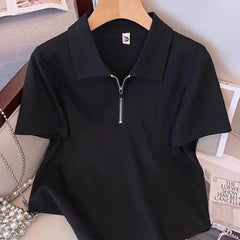 Womens Casual Fashionable Plus-size Short-sleeve Set