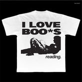 Short-sleeve T-shirt With A Punk Harajuku-style Graphic Print