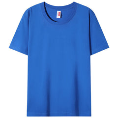 Custom Made Washed Pure Cotton Crew Neck Shortsleeve Shirt