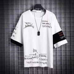 Mens Loose-fitting Japanese-style 34-sleeve Shirt For Spring And Summer