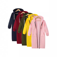 Mid-length American-style Hoodie For Fall And Winter
