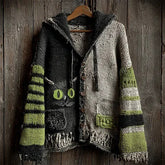 Retro Hooded Casual Knitted Cardigan Sweater