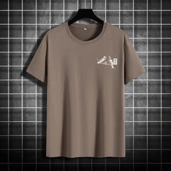 Retro Loose-fit Short-sleeve Printed T-shirt