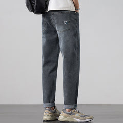 Spring New Mens Stretch Slim-Fit Denim Jeans