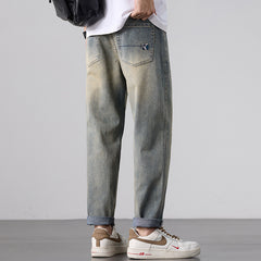 Spring New Mens Stretch Slim-Fit Denim Jeans