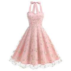 Elegant And Fashionable Gown With Mesh And Embroidery