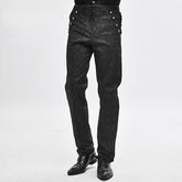Fashionable Embroidered Chinese Knot Ethnic-Style Gothic Mens Pants
