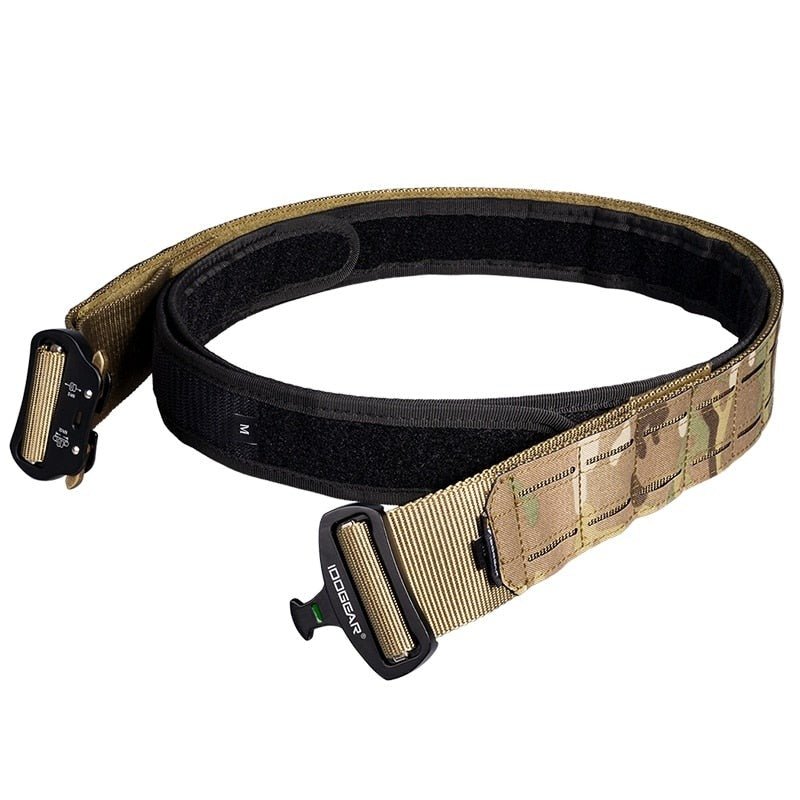 2 Inch Tactical Belt Quick Release Metal Buckle Laser MOLLE Mens Belts Camo 3415-3