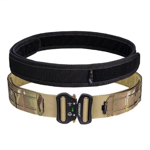 2 Inch Tactical Belt Quick Release Metal Buckle Laser MOLLE Mens Belts Camo 3415-2