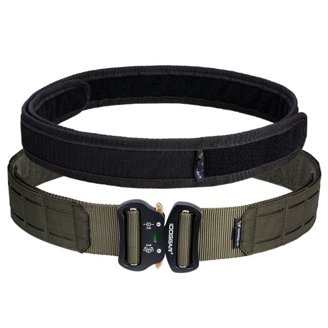 2 Inch Tactical Belt Quick Release Metal Buckle Laser MOLLE Mens Belts Camo 3415-1