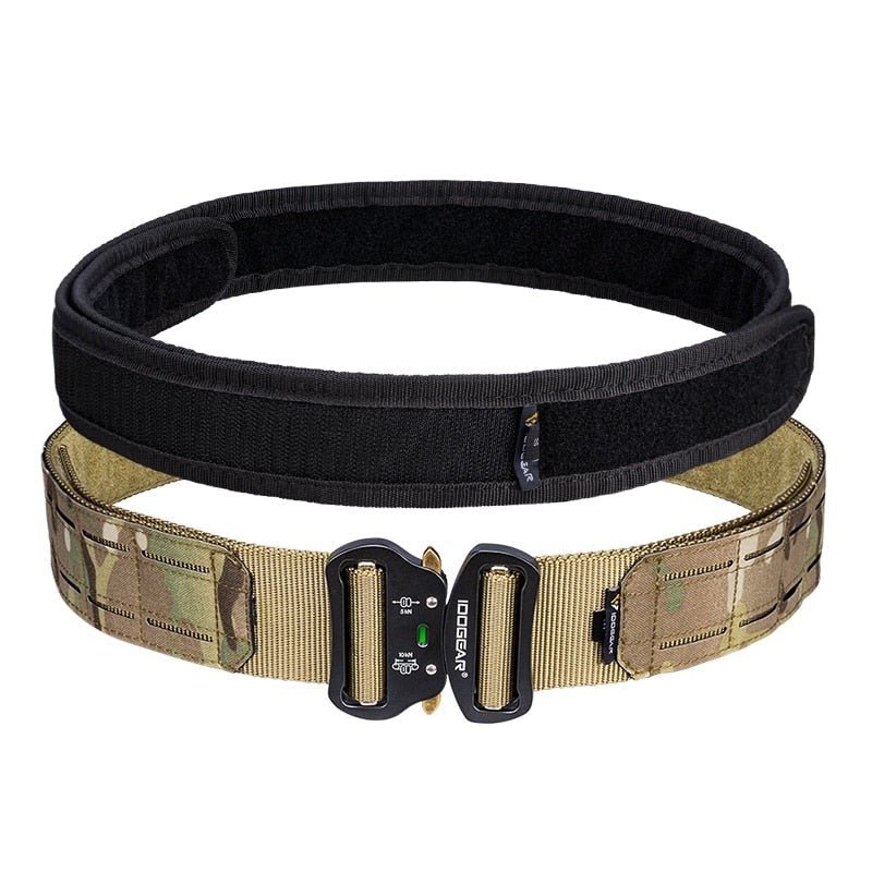 2 Inch Tactical Belt Quick Release Metal Buckle Laser MOLLE Mens Belts Camo 3415-0