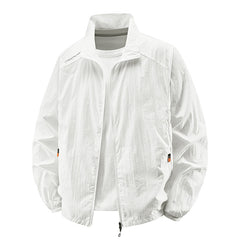 Mens Lightweight Casual Large-size Sun-protective Jacket