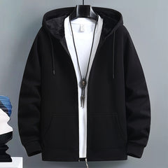 Mens Loose-Fit Hooded Cardigan Sweater For FallWinter