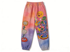 Mens Printed Ankle-Fit Pants