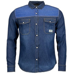 Mens Jack South Long Sleeved Contrast Denim Shirt