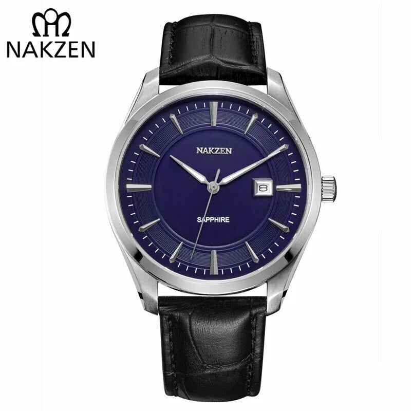NAKZEN 2020 New Men's Watches Top Brand Luxury Quartz Watch Men Leather Waterproof Military Watch Man Clocks Relogio Masculino