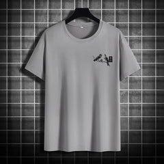 Retro Loose-fit Short-sleeve Printed T-shirt