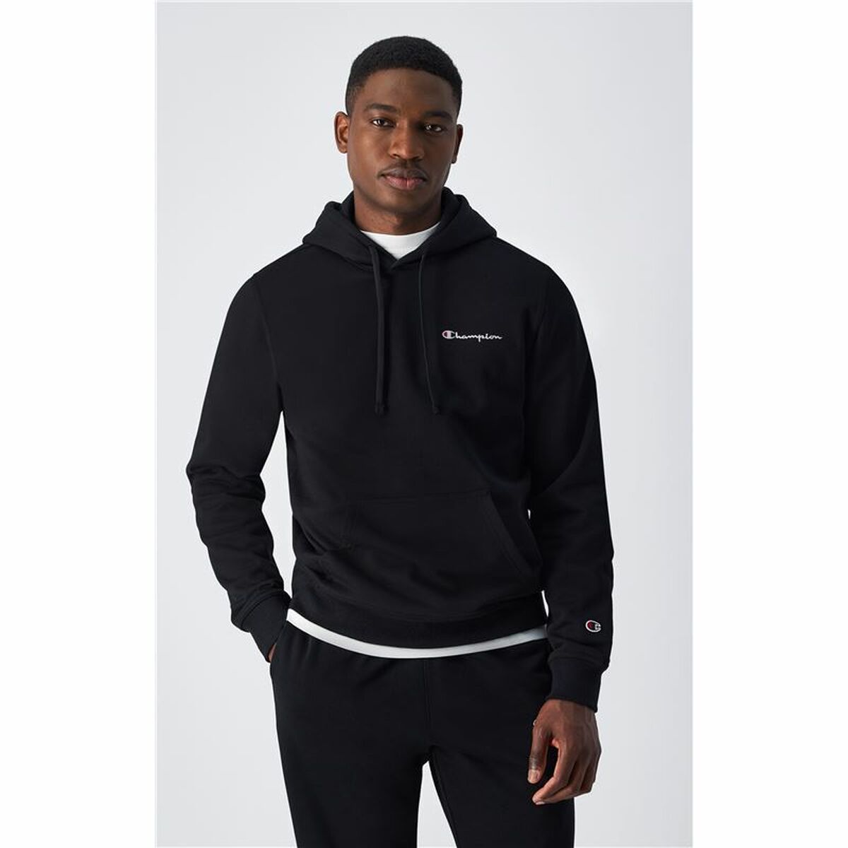 Men’s Hoodie Champion Hooded Sweatshirt Black L