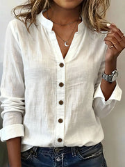 Casual Stand-collar Relaxed-fit Versatile Fashion-forward Shirt