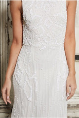 Gracey White Embellished Maxi Dress