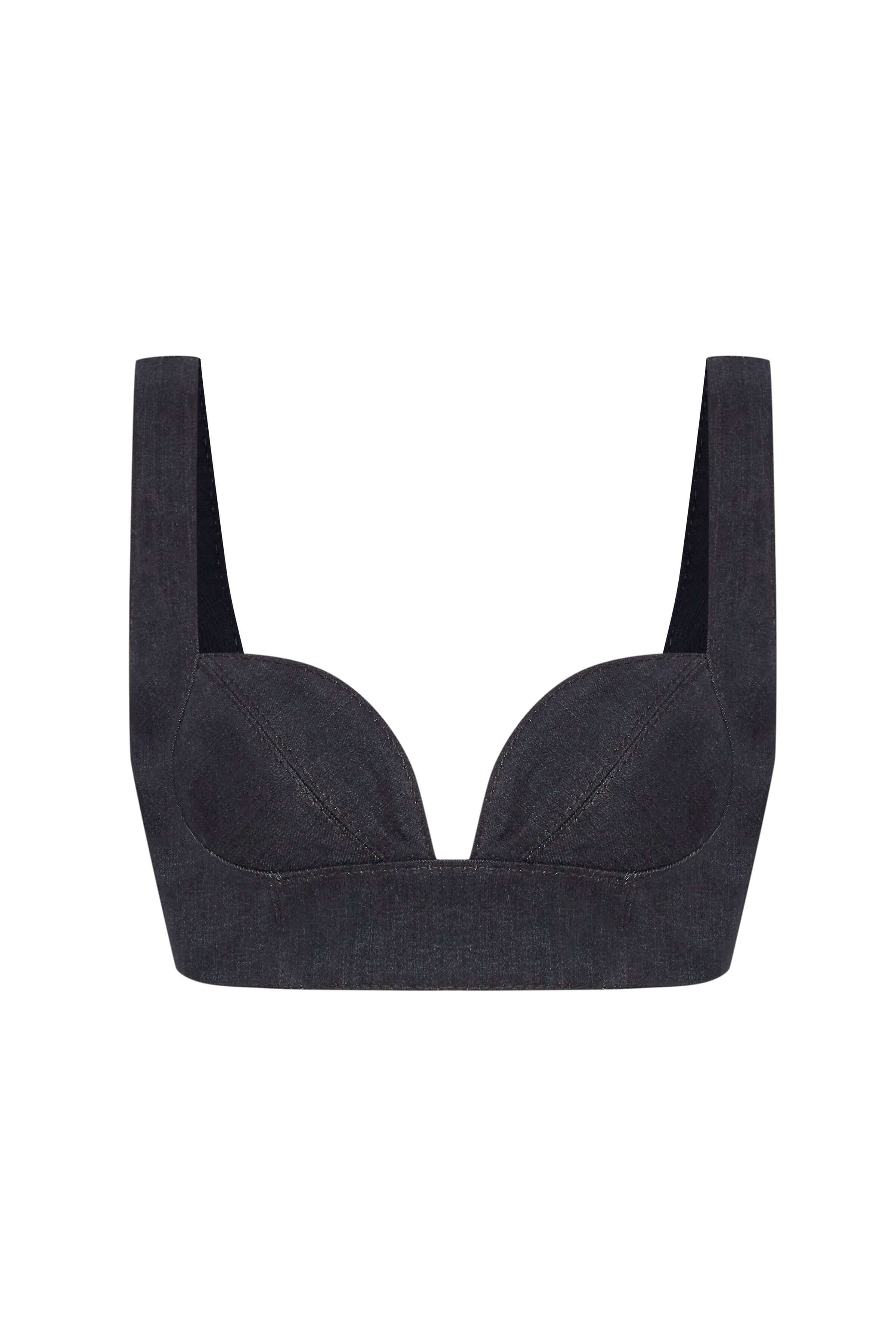 JENDUE Dreams Denim Crop Top - Stylish & Trendy Bustier