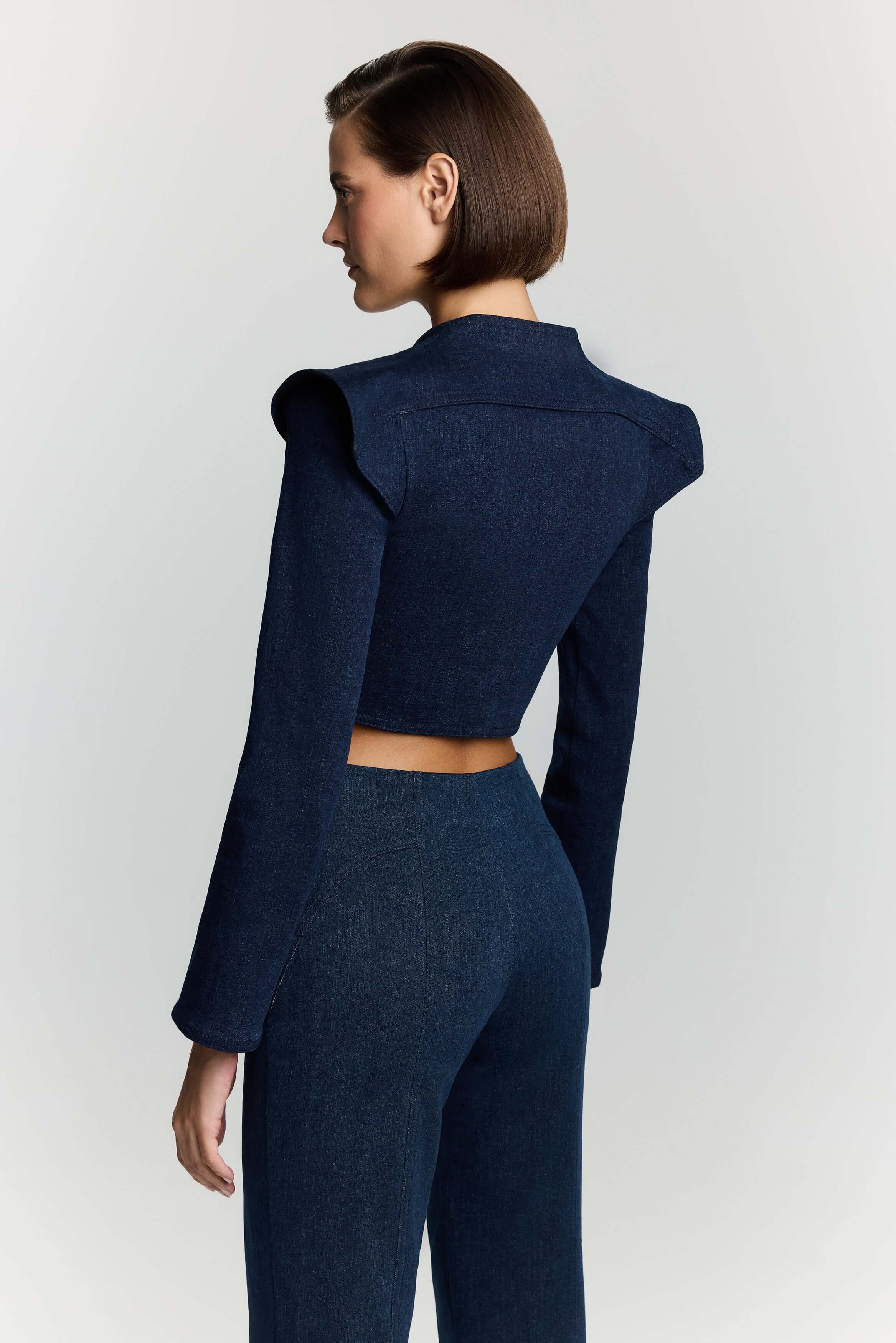 JENDUE Harmony Denim Jacket - Cropped & Stylish Outerwear