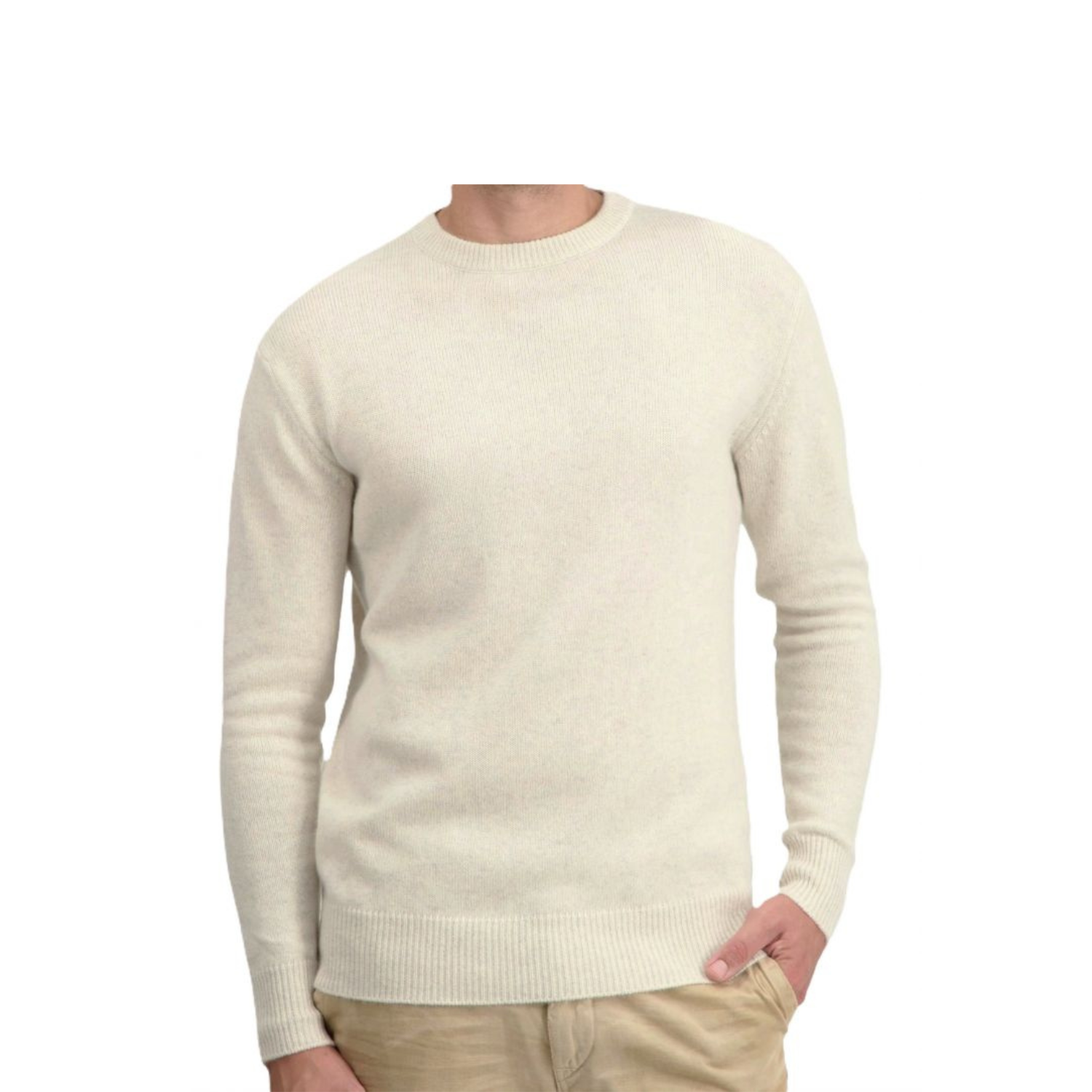 Maglia Uomo Girocollo Cashmere Rigenerato