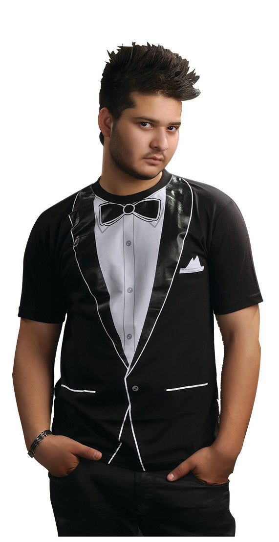Wickedfun Men Tuxedo Printed T-Shirt
