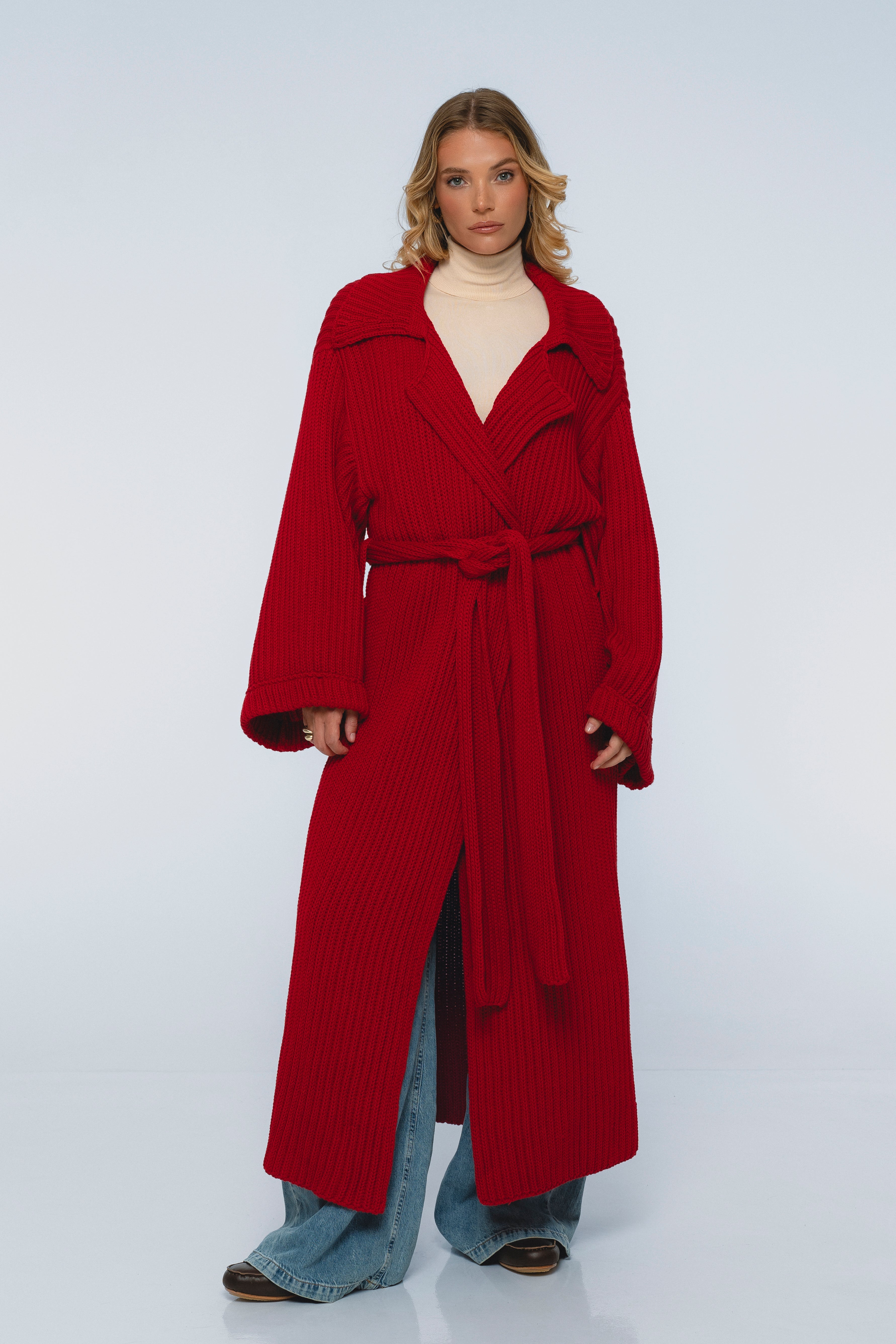 Warm Night Long Knitted Coat