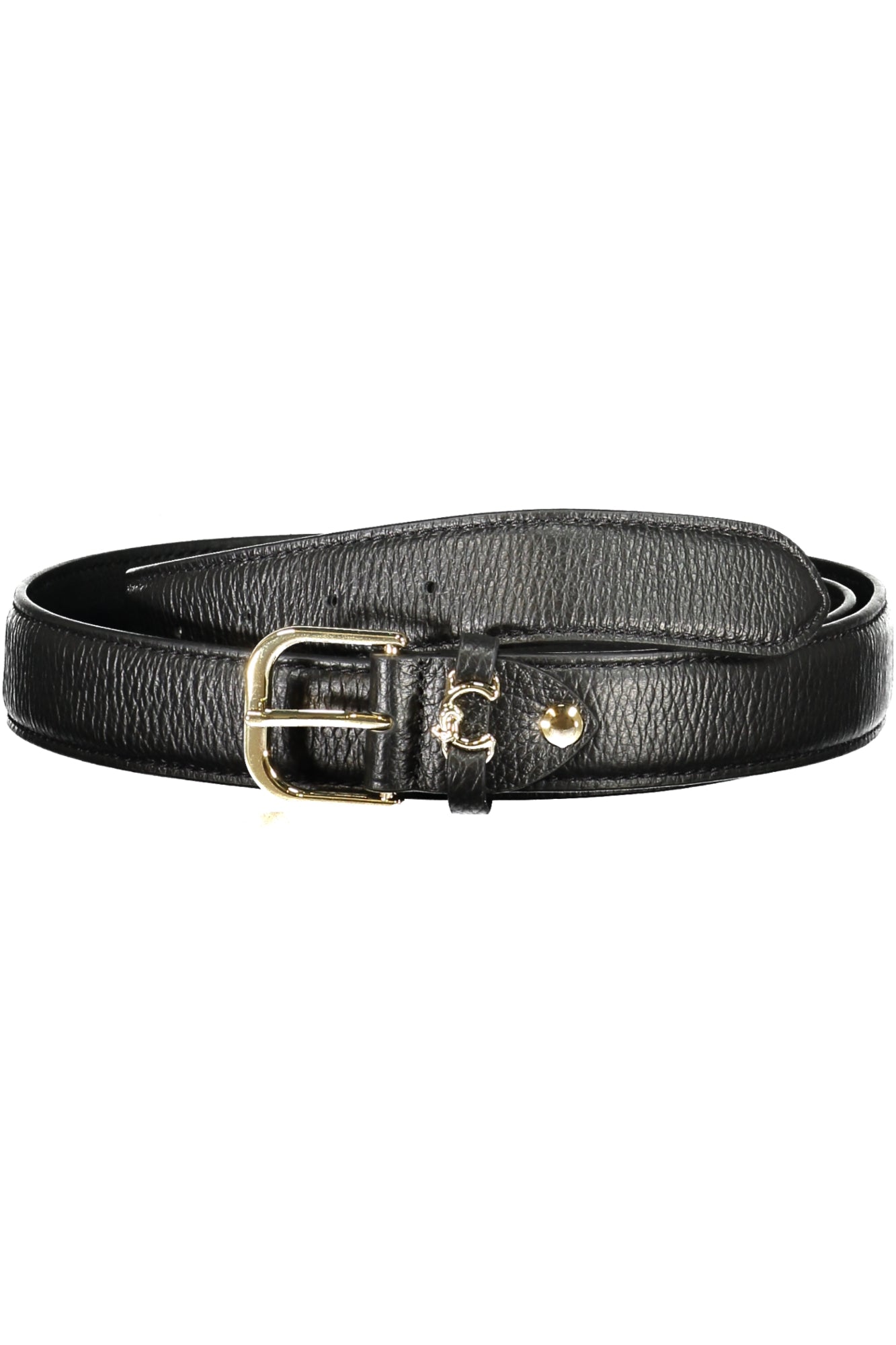 COCCINELLE WOMEN'S BLACK LEATHER BELT
