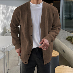 Springautumn Knit Cardigan Mens Jacket