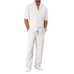 Fashionable Casual Loose Lapel Short-Sleeve Suit