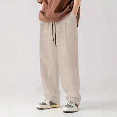 Corduroy Casual Sports Loose-Fit High-Waisted Pants