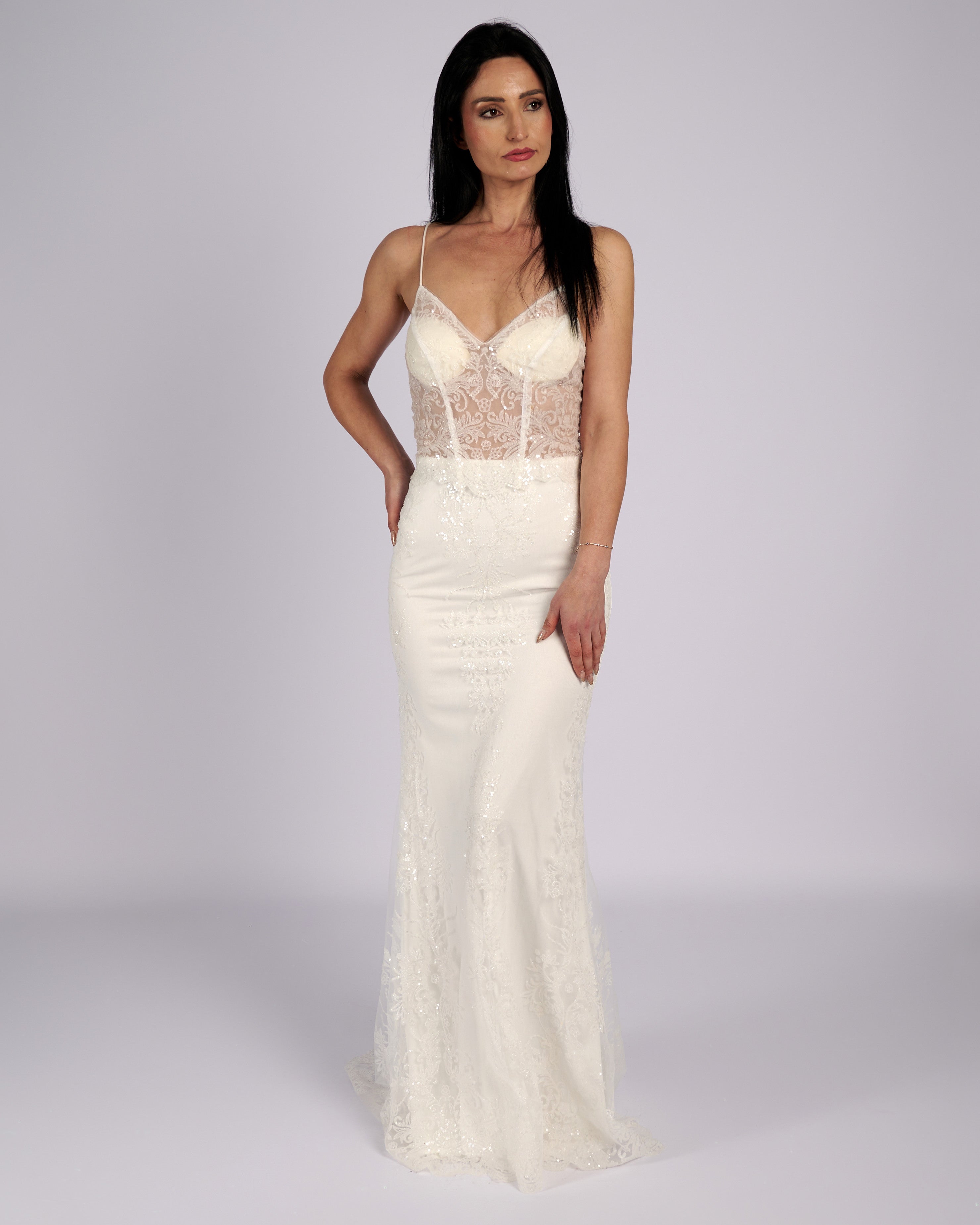 Chelsea Mermaid Spaghetti Straps Bridal Dress Chelsea Mermaid Spaghetti Straps Bridal Dresses-0