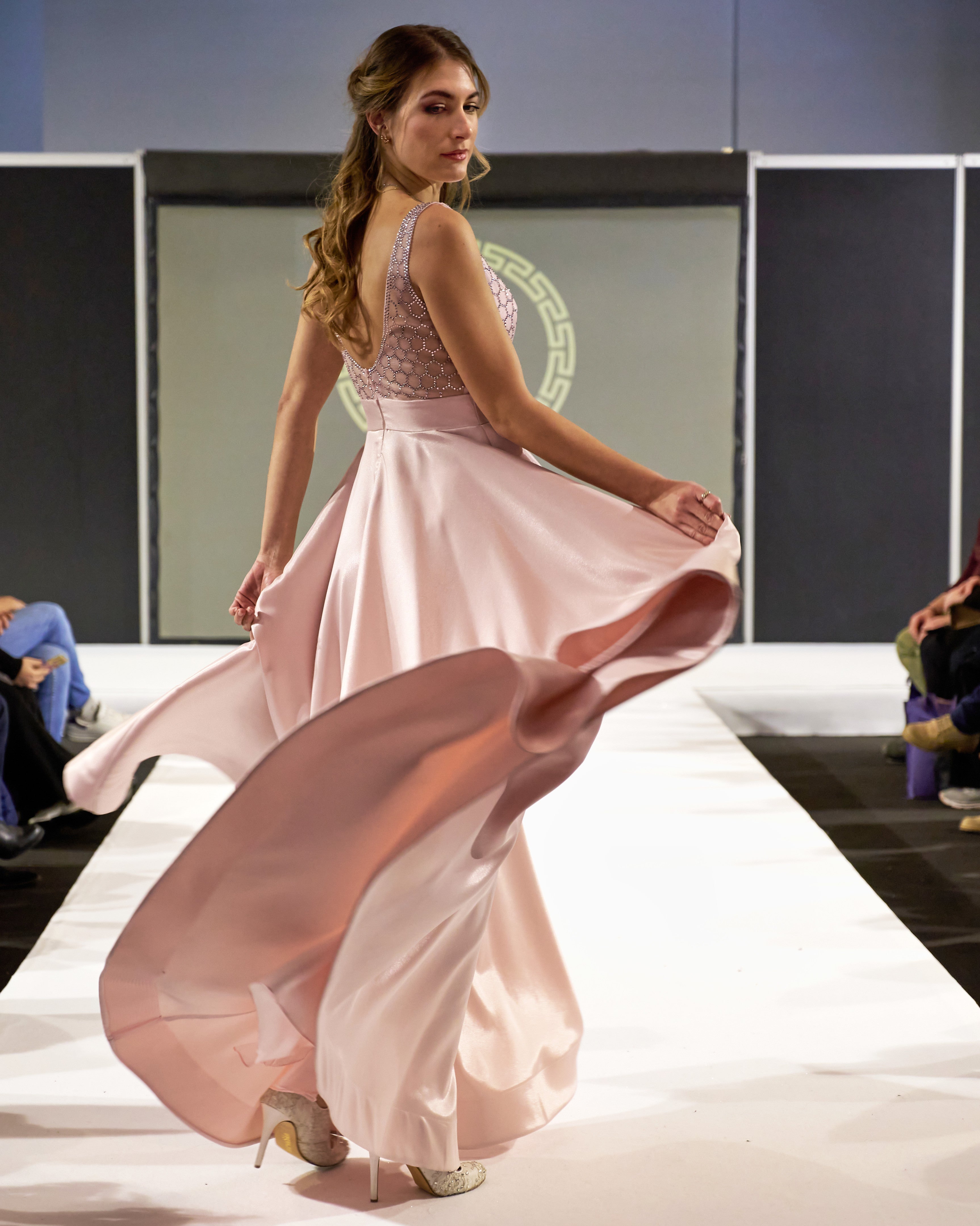 Seren Soft Pink Maxi Dress Evening Dresses