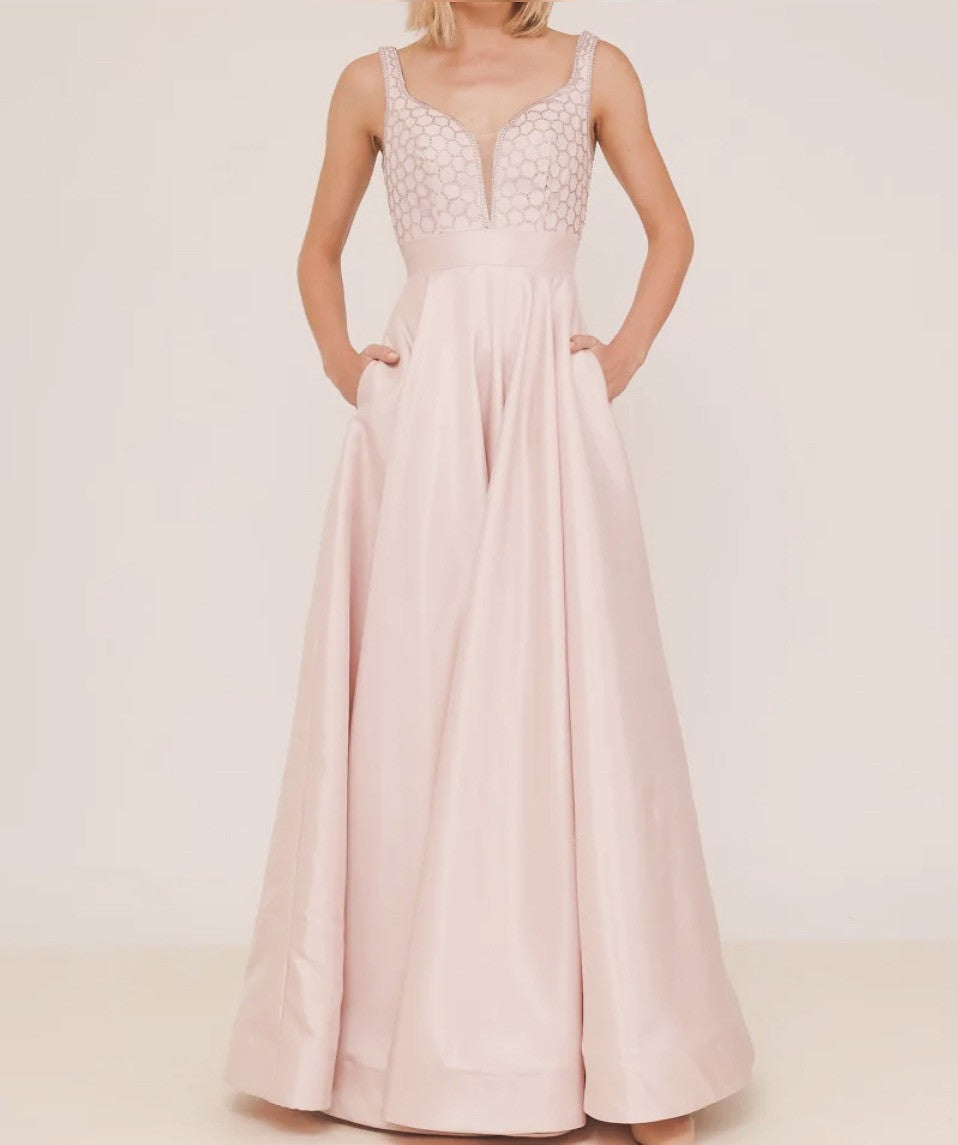 Seren Soft Pink Maxi Dress Evening Dresses