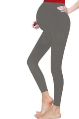 Hugs and Kisses Women Charcoal Maternity Fit Belly Legging