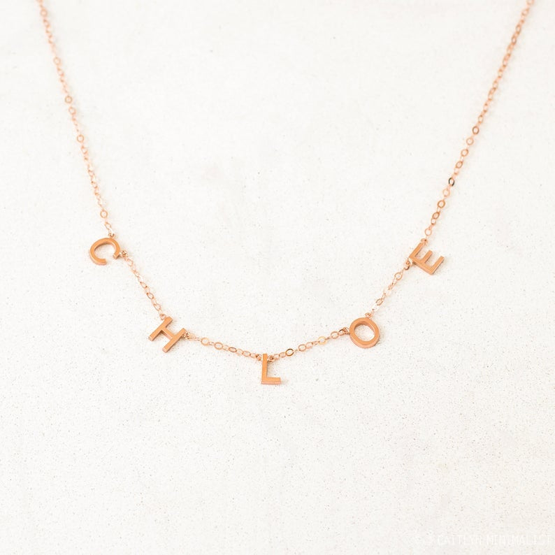 Letters Necklace for Women Custom Jewelry Stainless Steel Custom Name Necklaces Gold Nameplate Personality Gifts