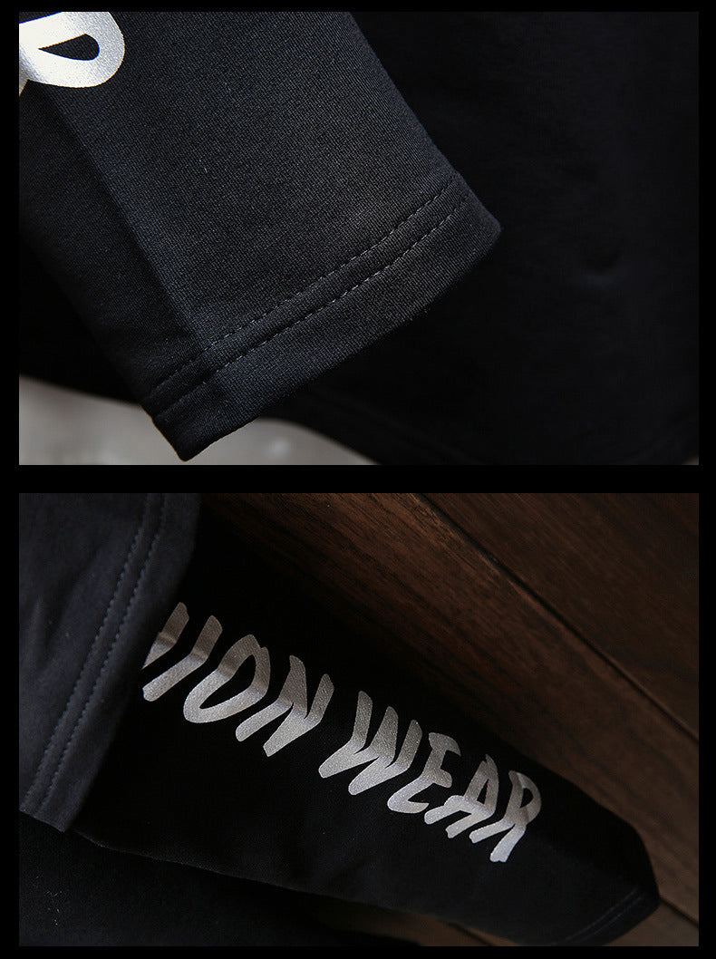 Men Hip Hop Fake two-piece Hoodies Sweatshirt Letter Harajuku Styles Hoodie Magic Casual Pullover Sweatshirt sudadera hombre