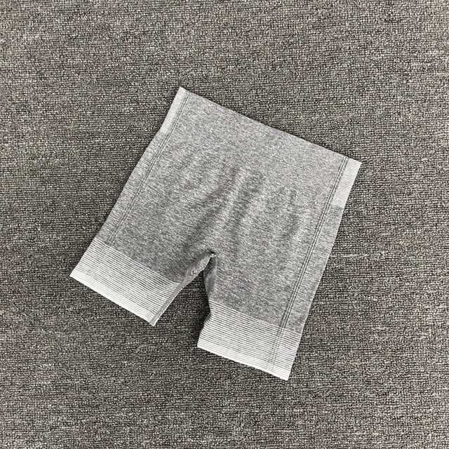 Seamless Gym Yoga Set For Women Fitness Bra Short Shirt Top Leggings Shorts Tracksuit Running Workout Sports Suit Hips Lifting