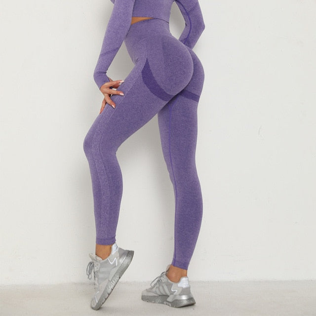 Yoga Crop Tops Yoga Shirts Gym Workout Tops Long Sleeve Fitness Running Sport T-Shirts Athletic Training Wear Women Sportswear