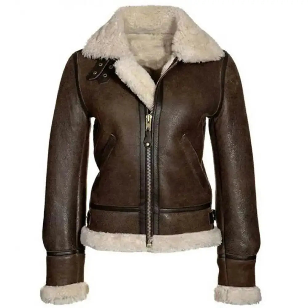 Womens B3 Sheepskin Bomber Jacket